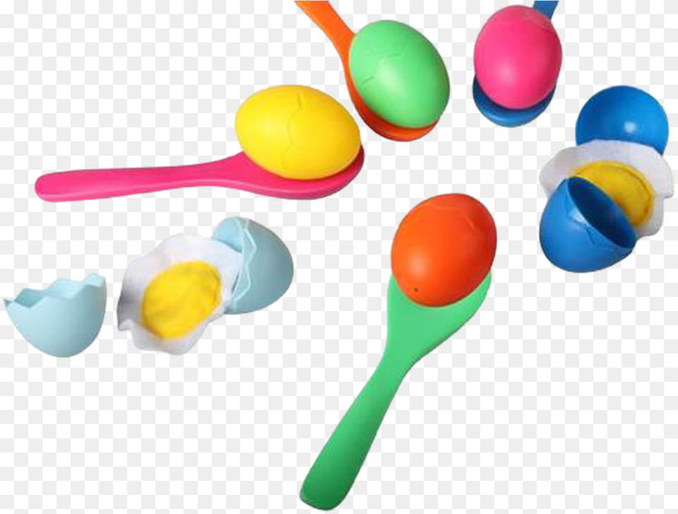 Eggs Amp Spoons Race Egg And Spoon Race, Cutlery, Food, Maraca, Musical Instrument Png Image
