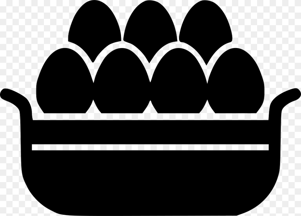 Eggs Basket I Comments Portable Network Graphics, Stencil, Cooking Pan, Cookware, Food Free Png Download