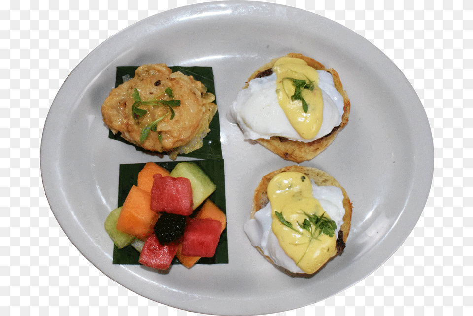 Eggs Benedict Side Dish, Food, Food Presentation, Plate, Meal Png Image