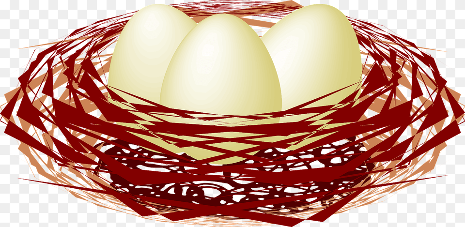 Eggs In A Birds Nest Clipart, Egg, Food Png