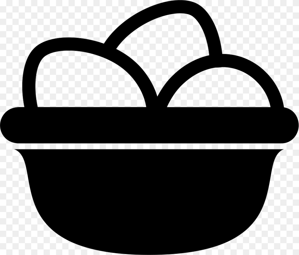 Eggs In Basket Comments Icon, Stencil Png Image