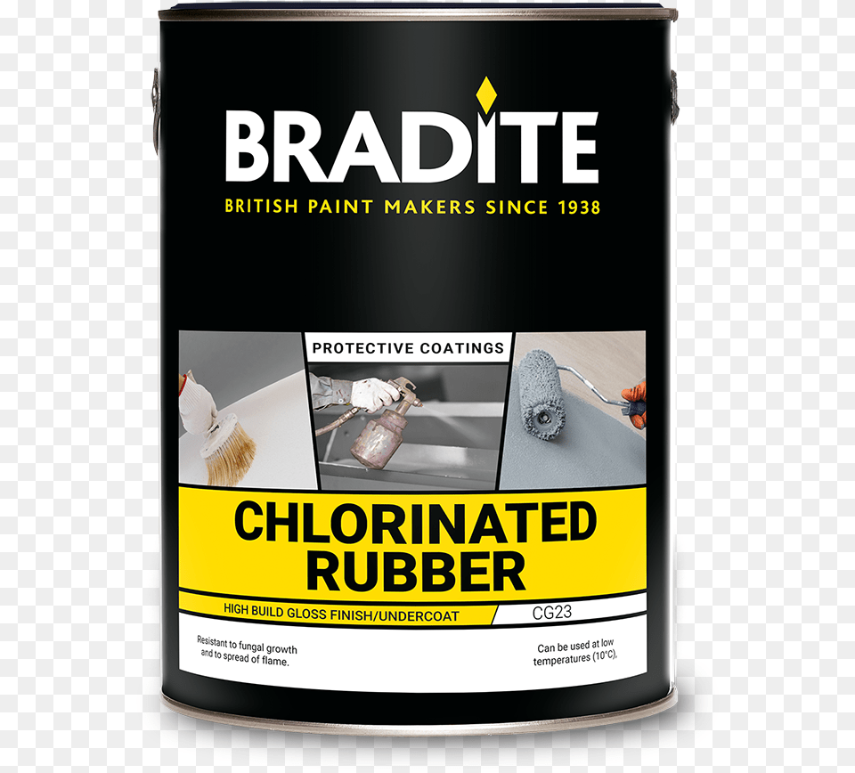 Eggshell Cc24 Bradite High Build Black Bitumen 5l, Advertisement, Paint Container, Poster Free Png Download