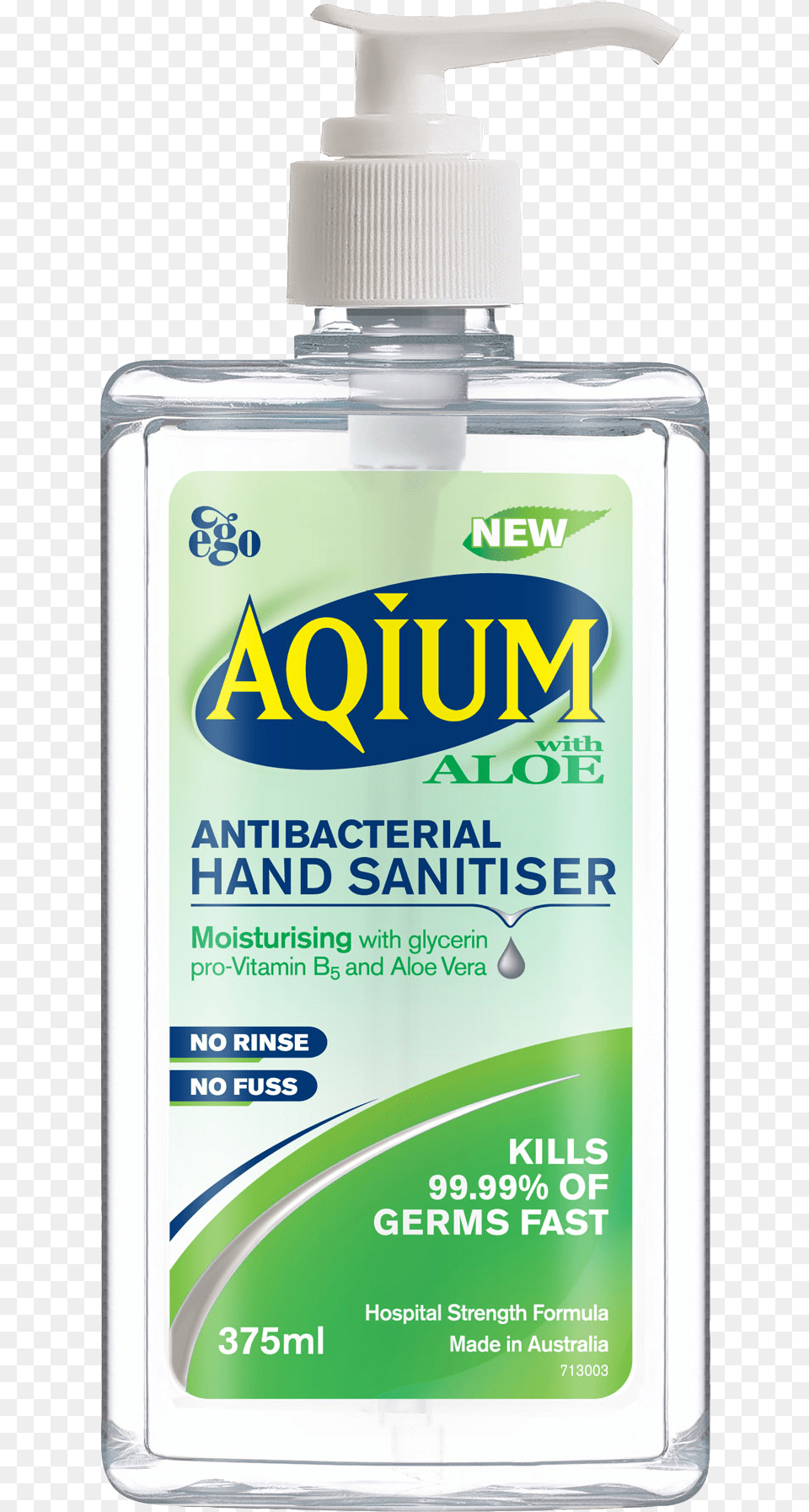 Ego Aquim Hand Anti Bacterial Sanitiser Aloe 375ml Aqium Hand Sanitiser Aloe, Bottle, Lotion, Cosmetics, Perfume Png