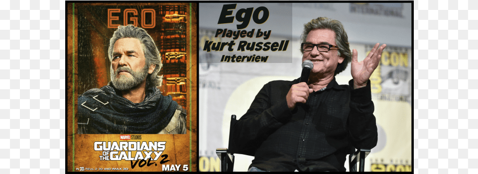 Ego Played By Kurt Russell Is Star Lord39s Dad Poster, Adult, Person, People, Man Png Image