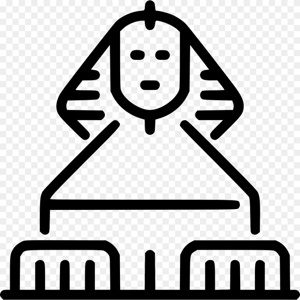Egupt Sphinx Sphinx, Stencil, Face, Head, Person Free Transparent Png