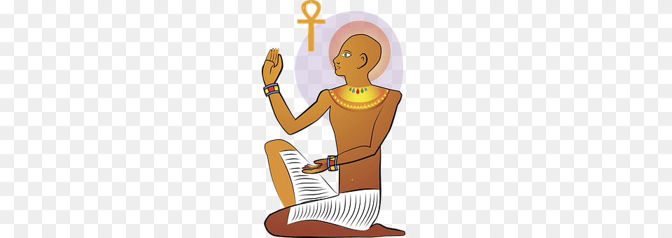 Egypt Kneeling, Person, Art, Face Free Png Download