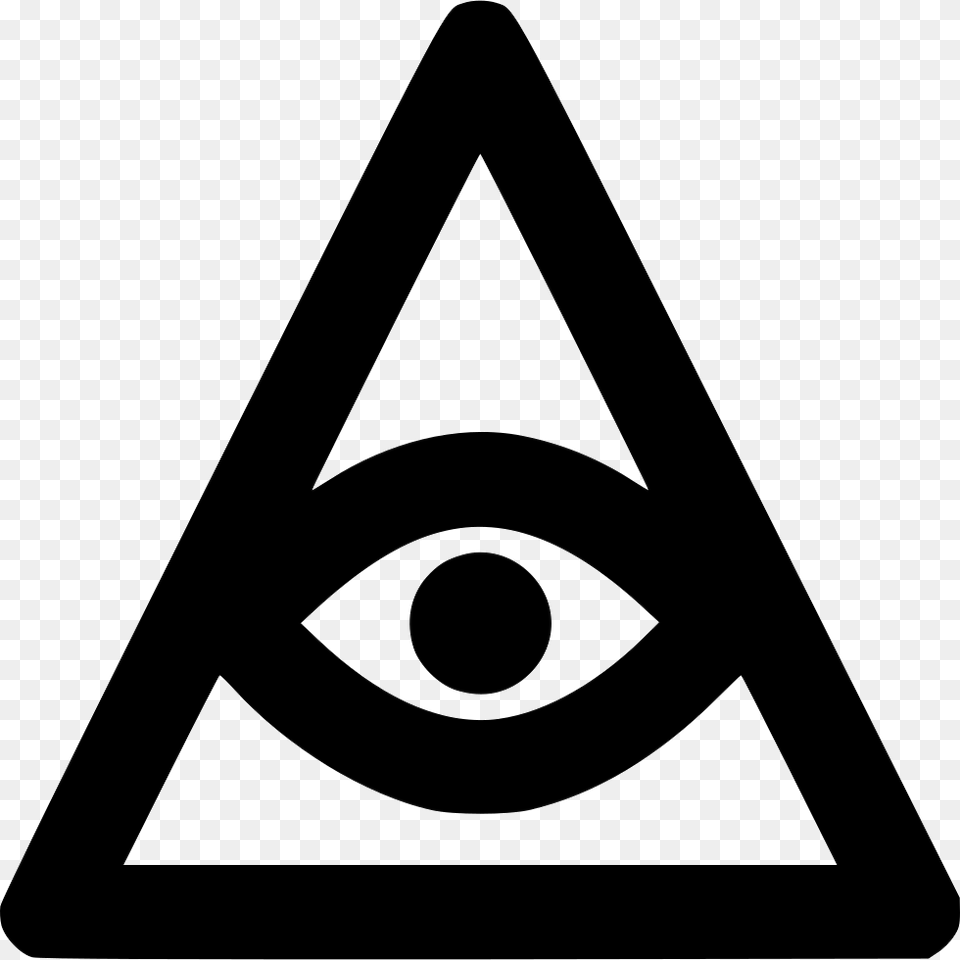 Egypt Eye Pyramid Comments Icon, Triangle, Symbol Free Png Download