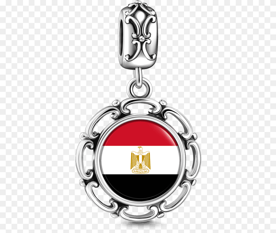 Egypt Flag Pendant Charmsclass Emblem, Accessories, Symbol, Jewelry, Locket Png