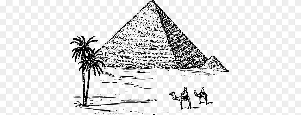 Egypt Pyramid In Desert Setting, Person, Triangle Png