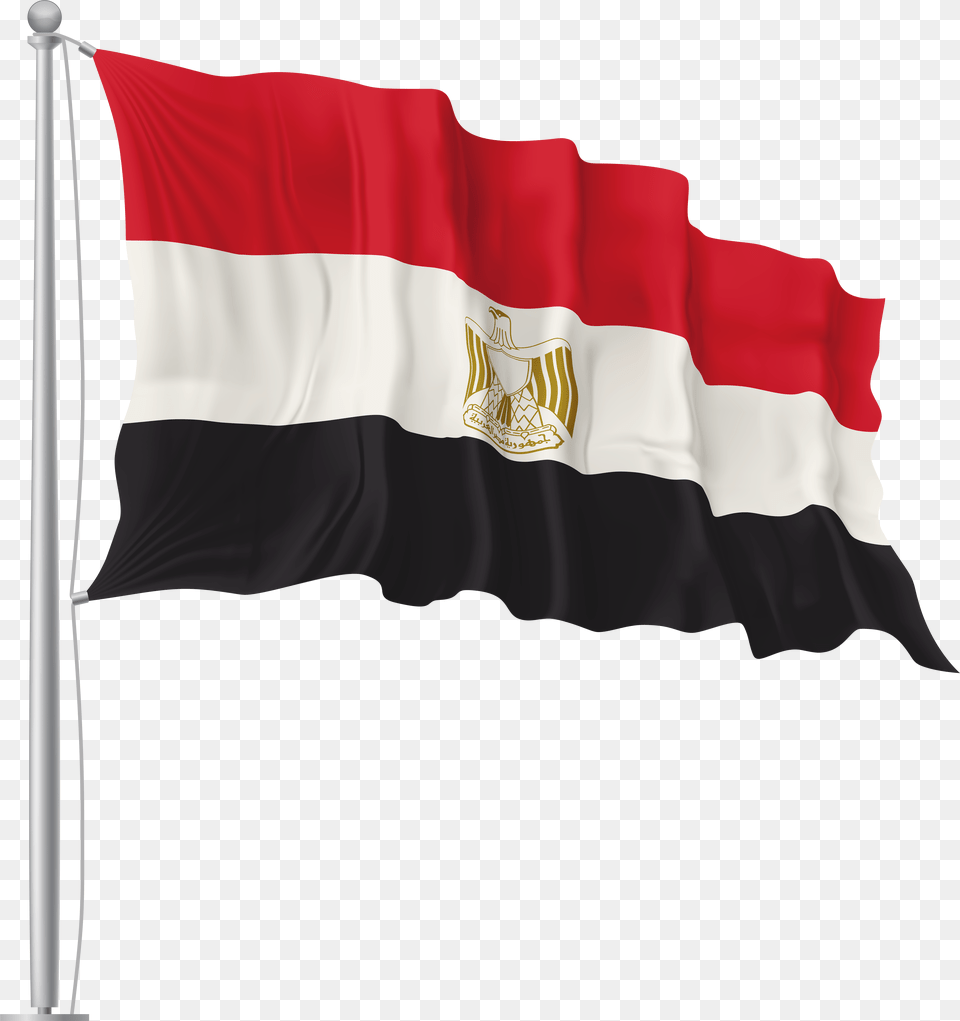 Egypt Waving Flag Image, Gray Free Transparent Png