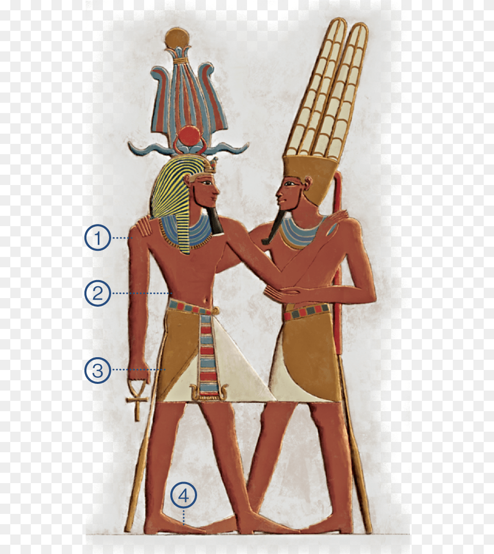 Egyptian Art Traditionally Depicted Figures In Stiff Akhenaten Cartoon, Adult, Female, Person, Woman Png Image