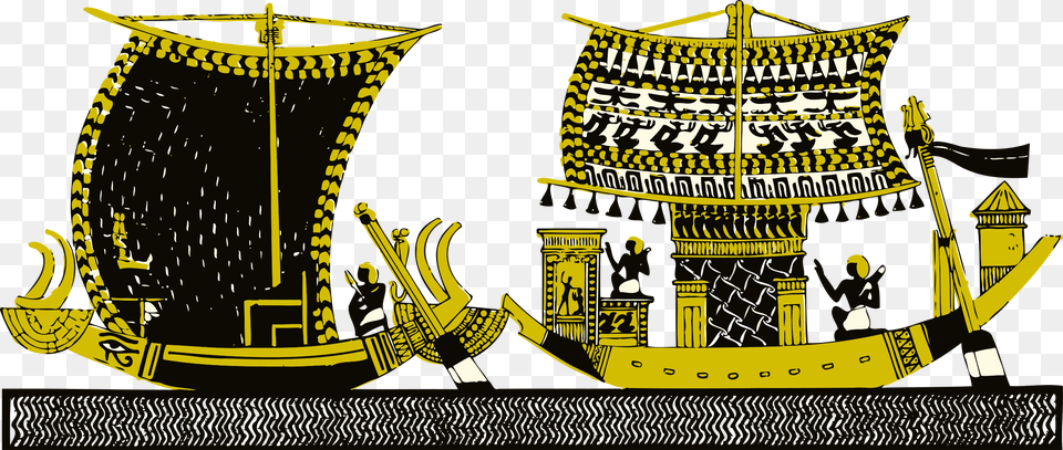 Egyptian Boats Clip Arts Illustration Png