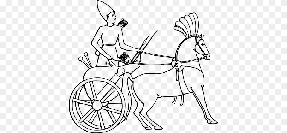 Egyptian Chariot Image, Gray Free Png Download