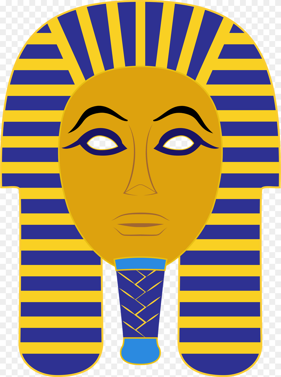 Egyptian Death Mask Clipart, Face, Head, Person, Art Free Png