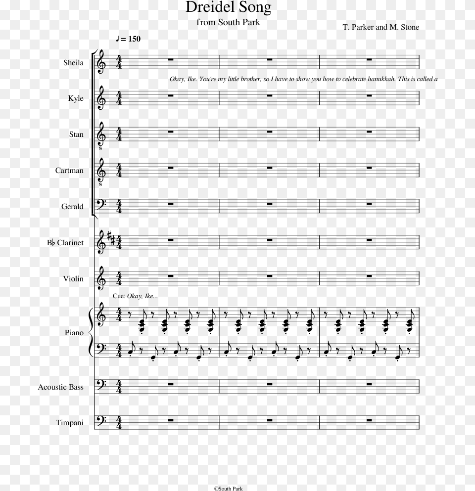 Egyptian Ella Sheet Music, Gray Free Png Download