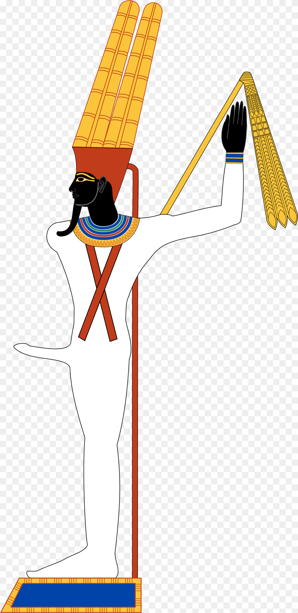Egyptian God Khem Min, Cross, Symbol, Adult, Female Free Transparent Png