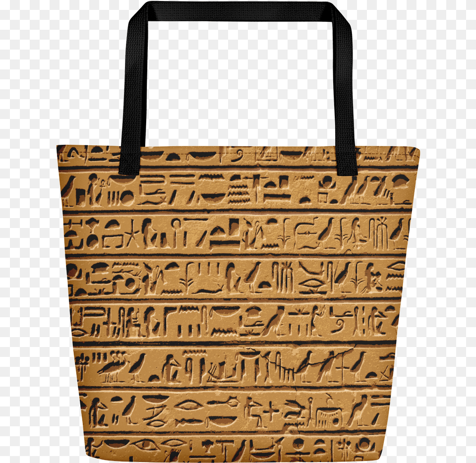 Egyptian Hieroglyphics Beach Bag Tote Bag, Accessories, Handbag, Purse, Tote Bag Free Png