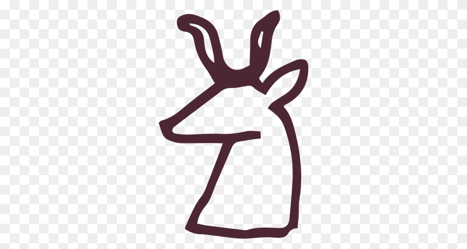 Egyptian Hieroglyphics Deer Symbol, Smoke Pipe Free Png Download