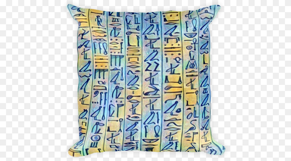 Egyptian Hieroglyphics Pillow, Cushion, Home Decor, Text Free Transparent Png