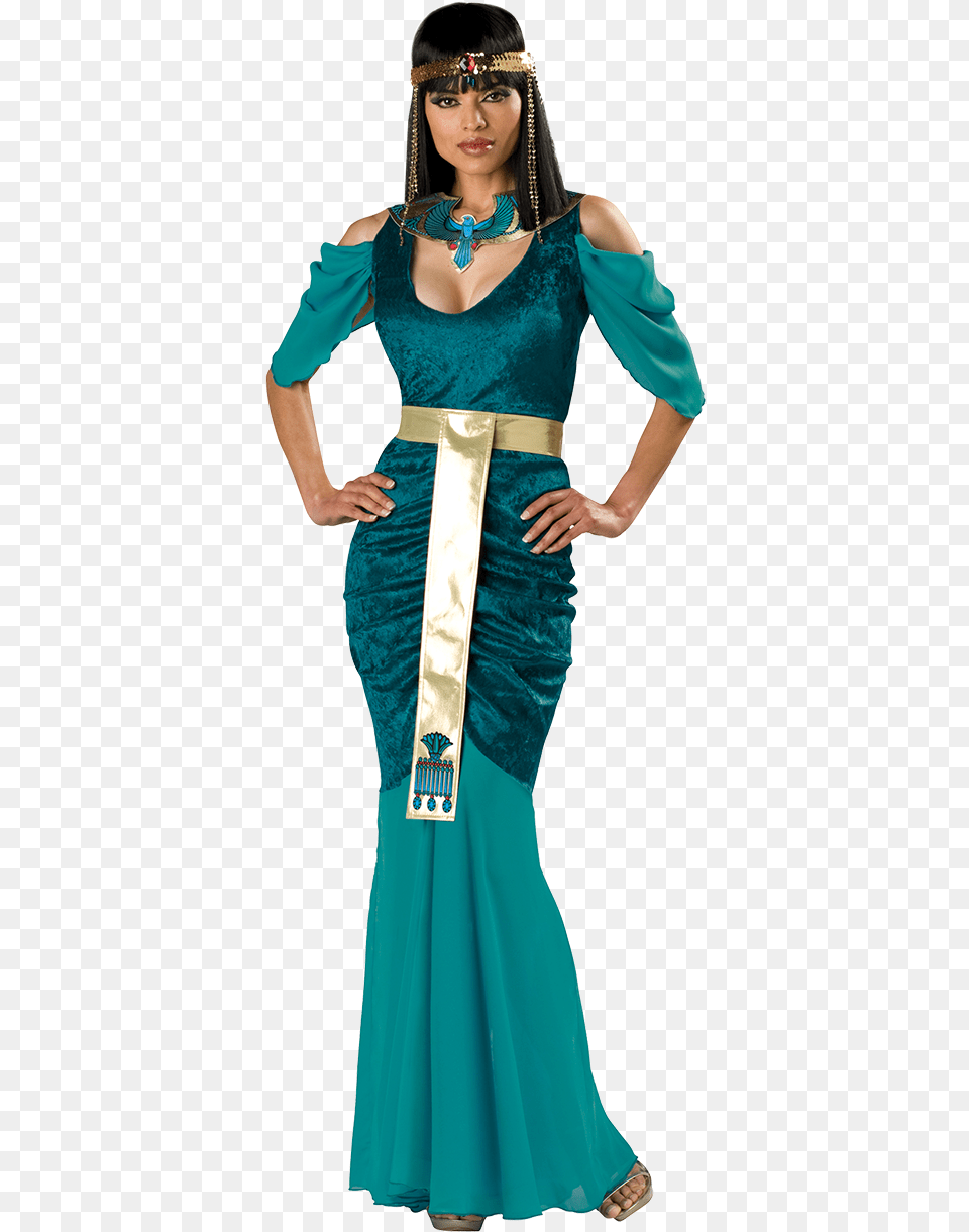 Egyptian Jewel Costume, Woman, Person, Gown, Formal Wear Free Png Download