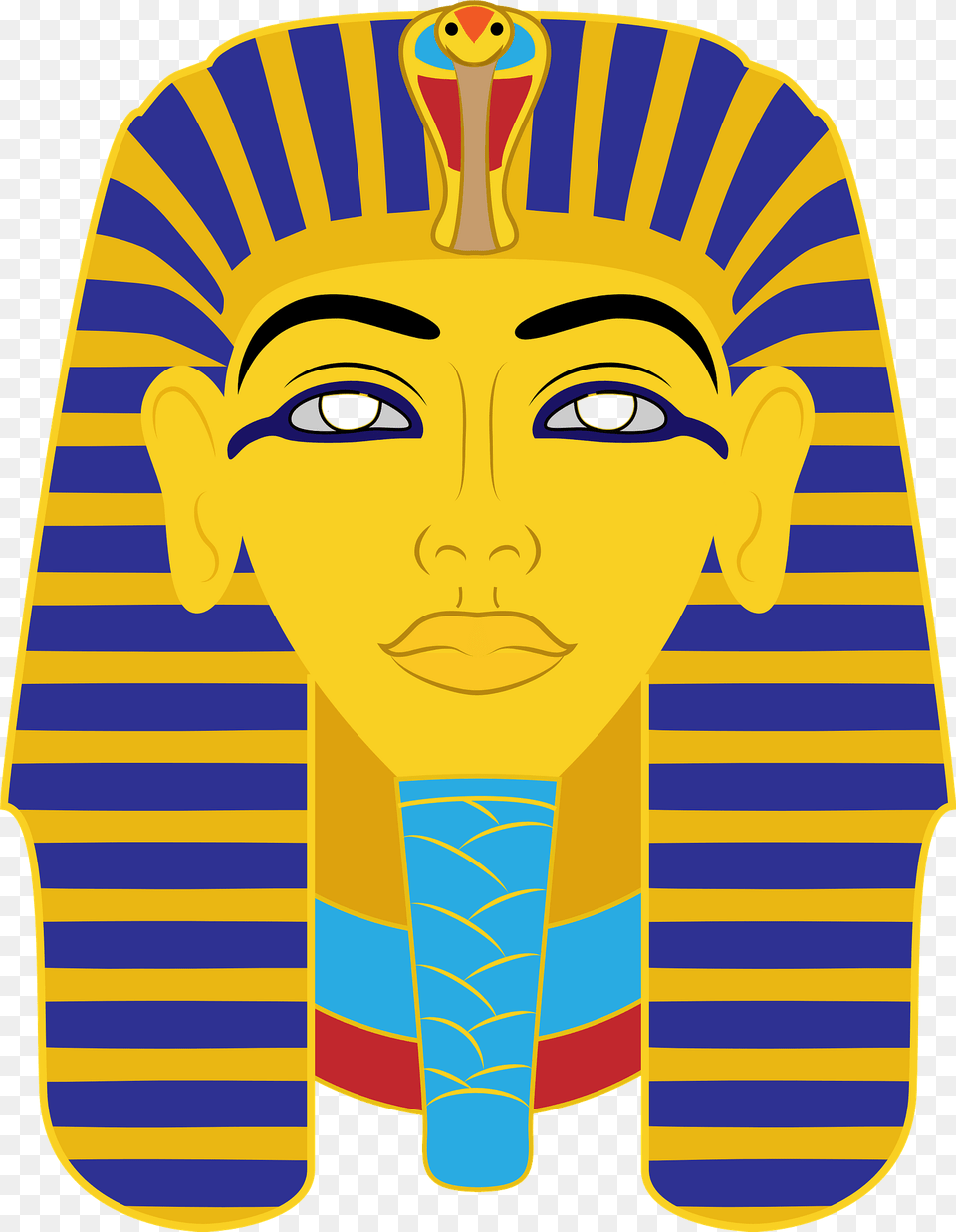 Egyptian Mask Clipart, Person, Art, Face, Head Png Image