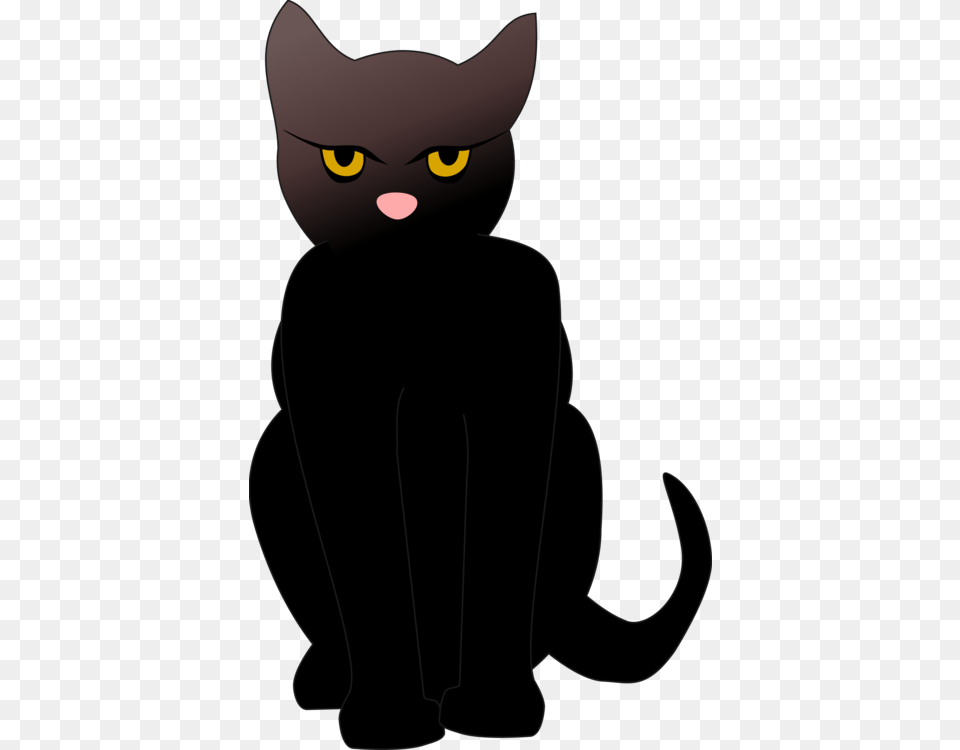 Egyptian Mau Kitten Black Cat Silhouette Computer Icons, Animal, Mammal, Pet, Black Cat Free Png Download