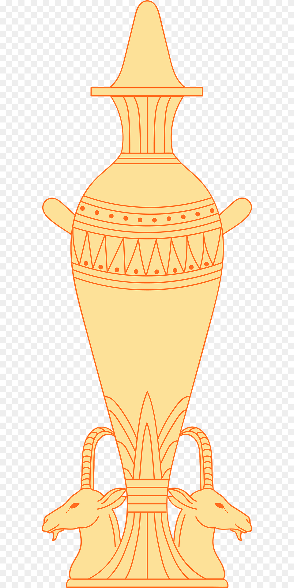 Egyptian Vase Clipart, Jar, Pottery, Urn, Animal Png