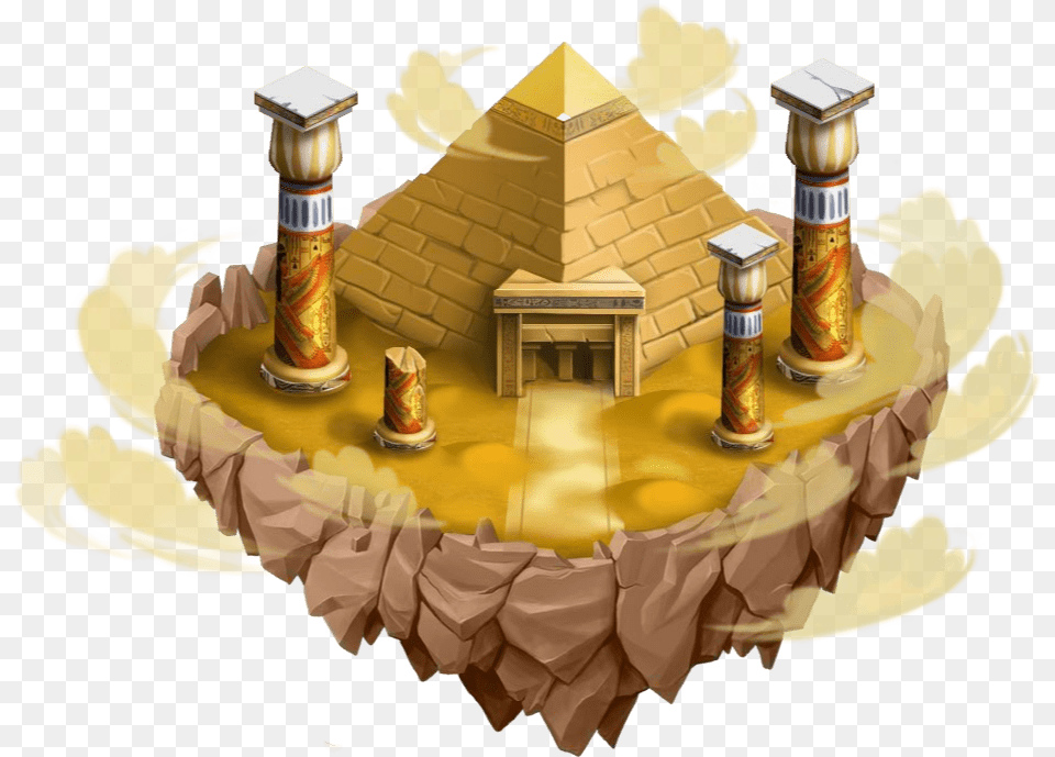 Egyption Island Dragon City Transparent Stickpng Dragon City Cakes, Birthday Cake, Cake, Cream, Dessert Png Image