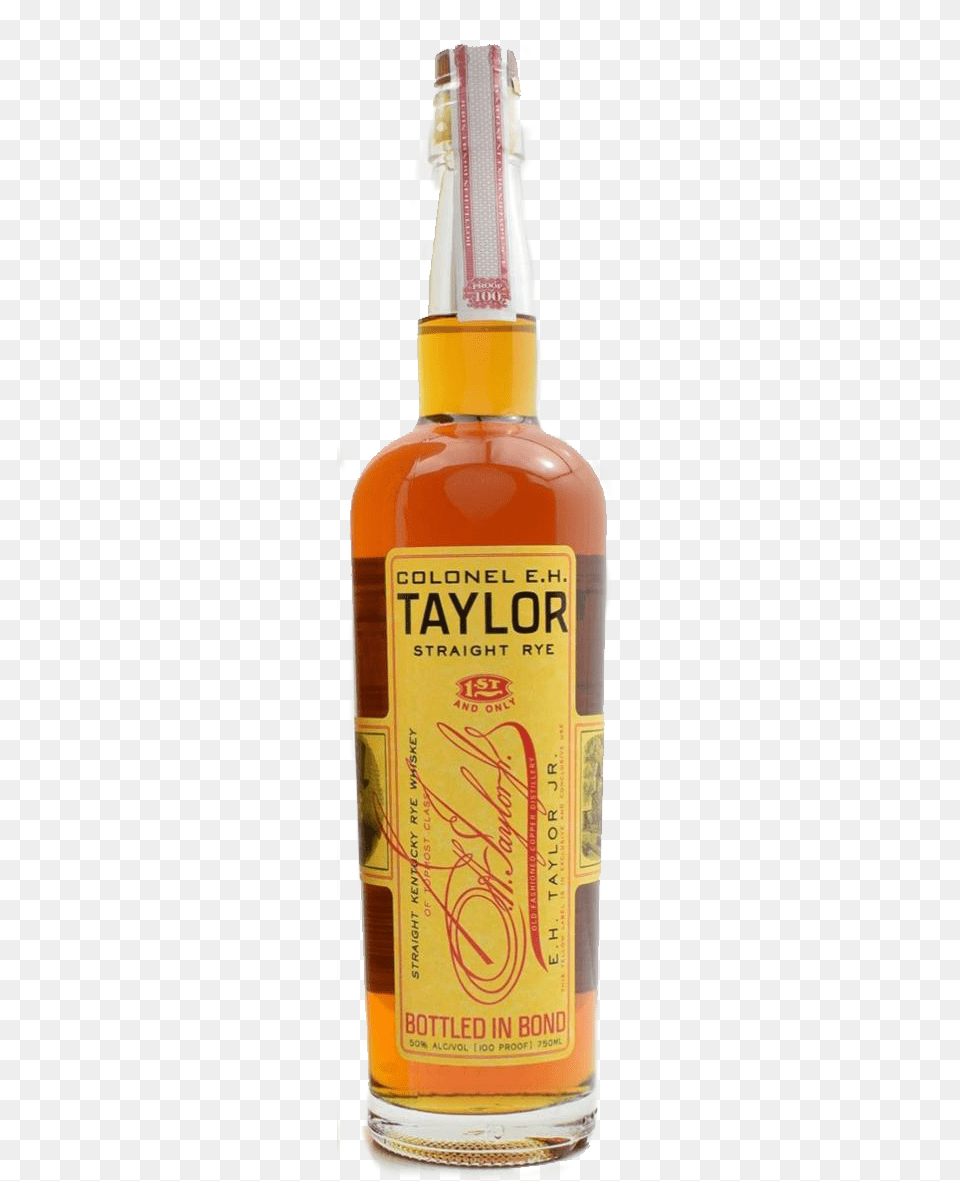 Eh Taylor Rye Bottle Rye Whiskey, Alcohol, Beverage, Liquor, Whisky Free Png Download