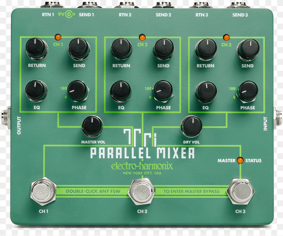 Ehx Tri Parallel Mixer, Electrical Device, Switch, Amplifier, Electronics Free Transparent Png