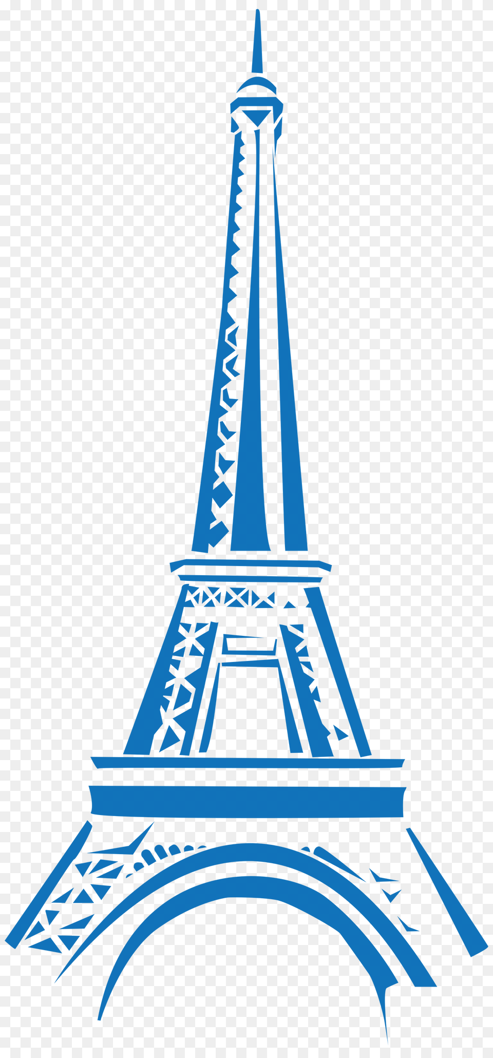 Eifel Tower Blue Clipart, Architecture, Building, Spire, Eiffel Tower Png Image