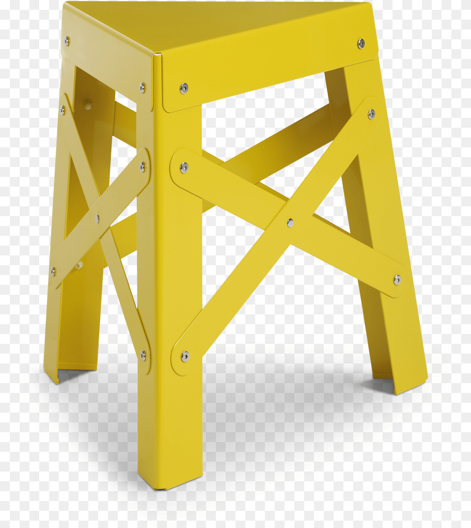 Eiffel Aluminum Stool Yellow 0 Pink Three Legged Stool, Fence Png