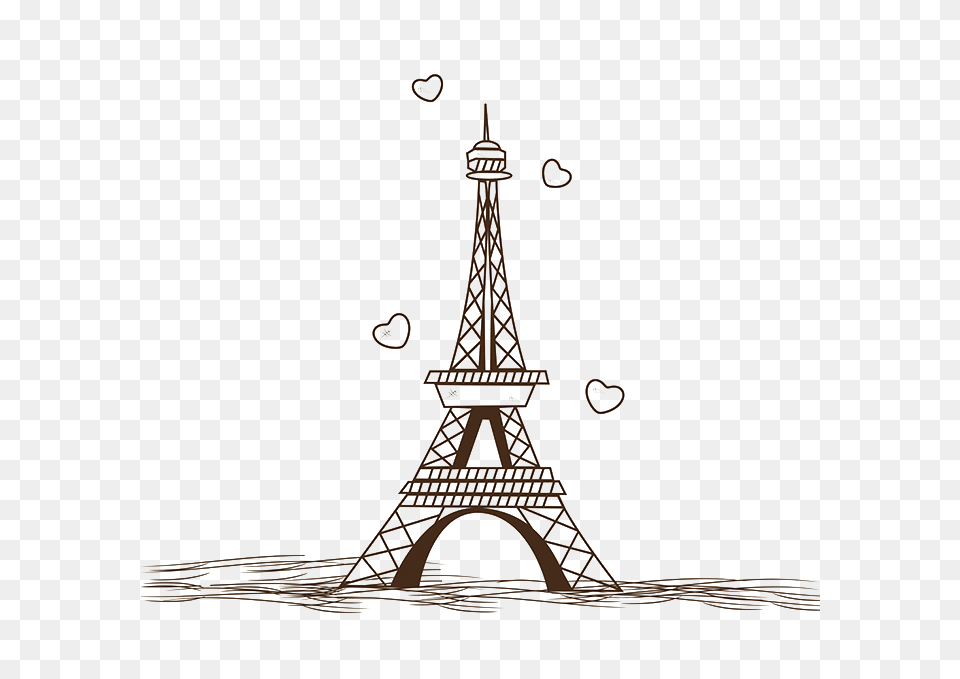 Eiffel Tower, Architecture, Building, Art, Drawing Png Image