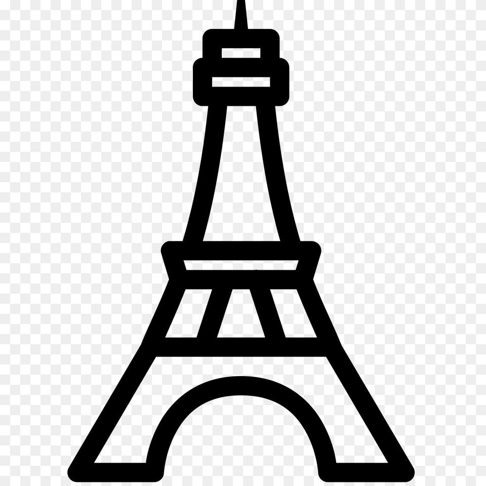 Eiffel Tower, Gray Png Image