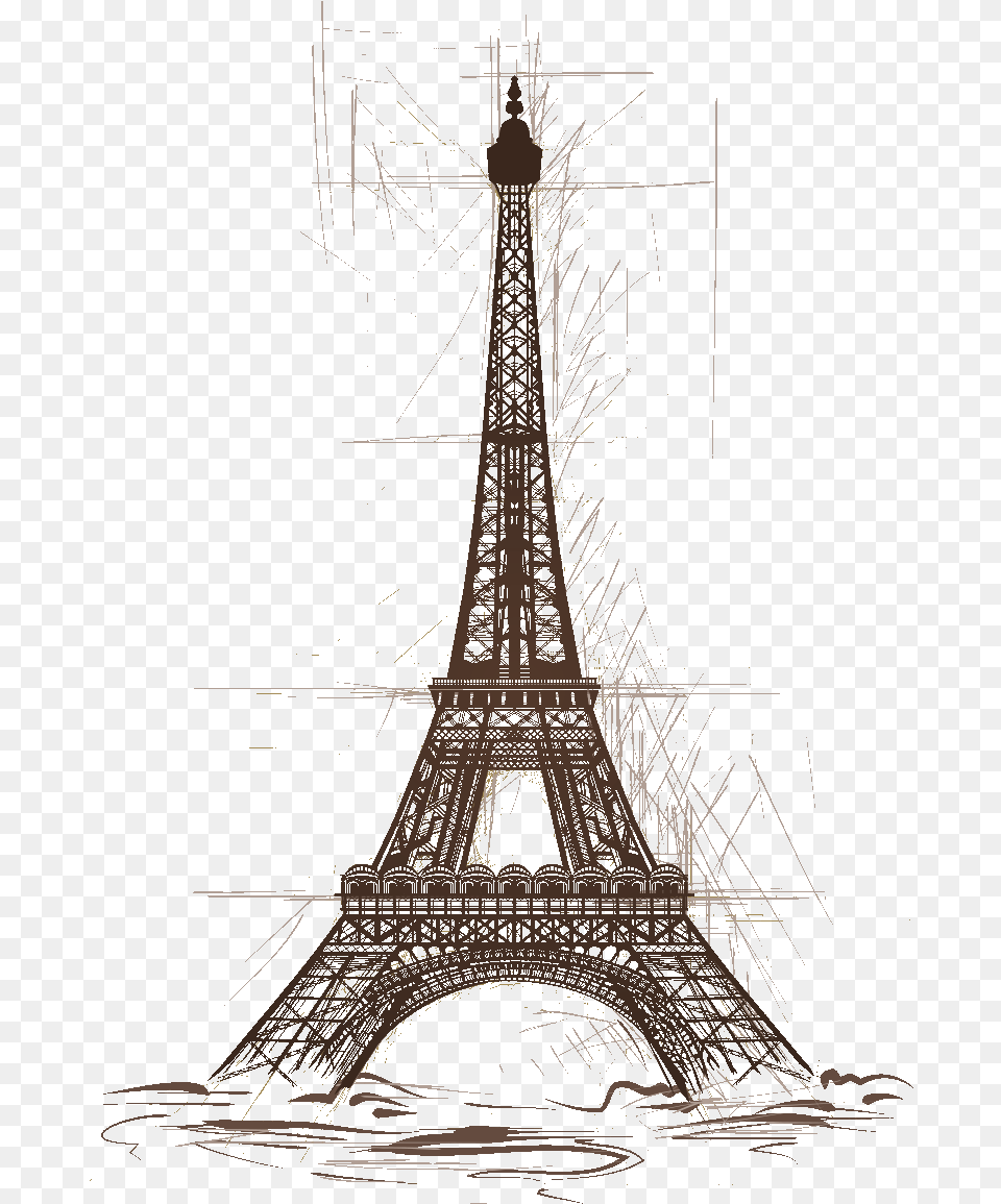 Eiffel Tower, Architecture, Building, Art, Drawing Free Png