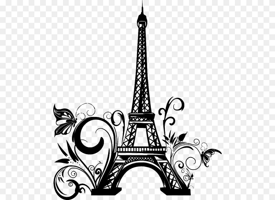 Eiffel Tower, Gray Free Png