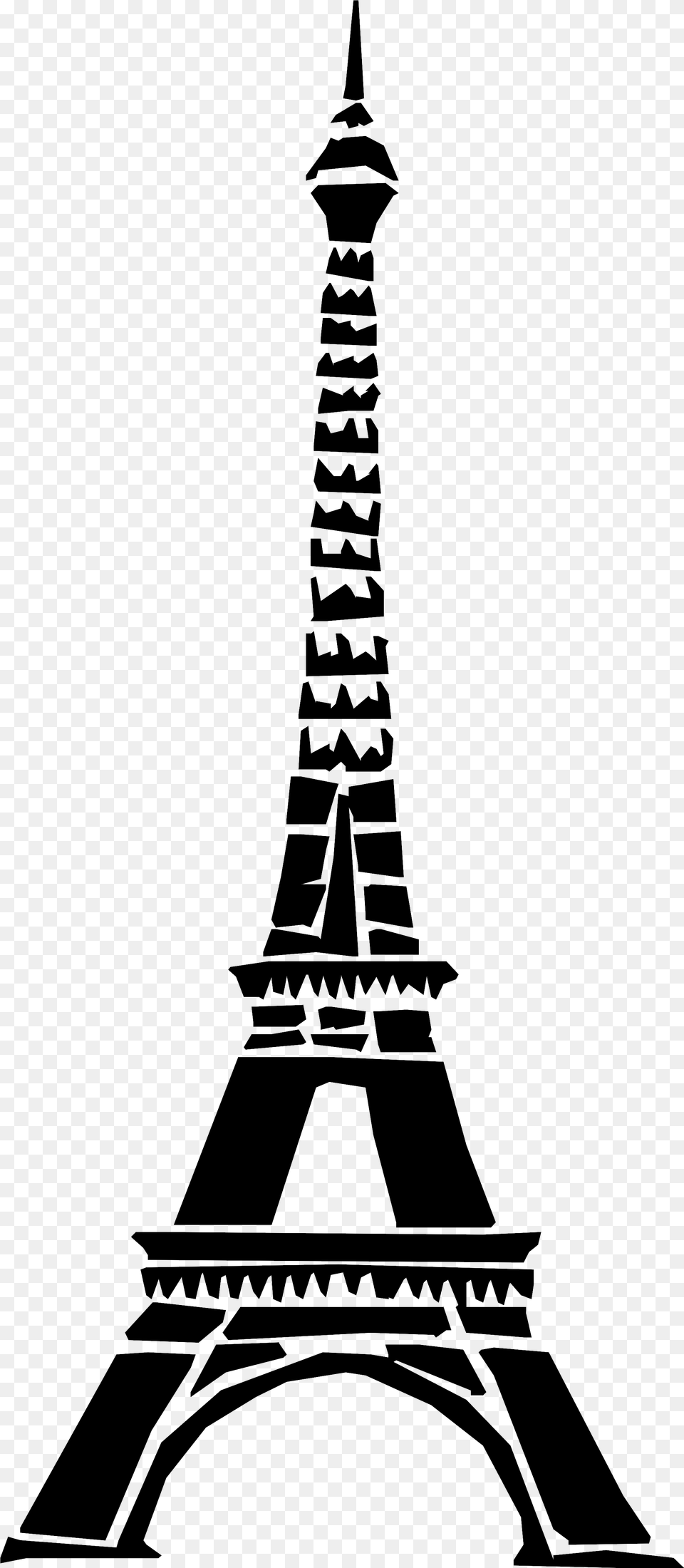 Eiffel Tower, Gray Png
