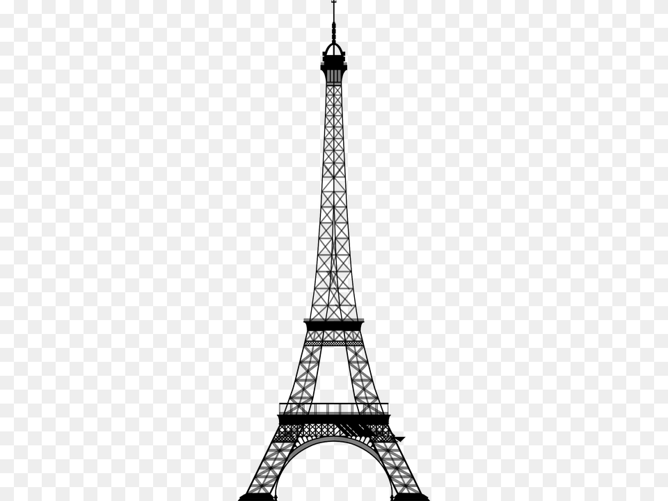 Eiffel Tower, Gray Png