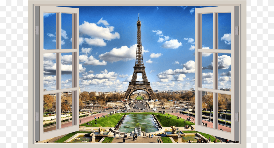 Eiffel Tower, City, Person, Architecture, Building Png Image