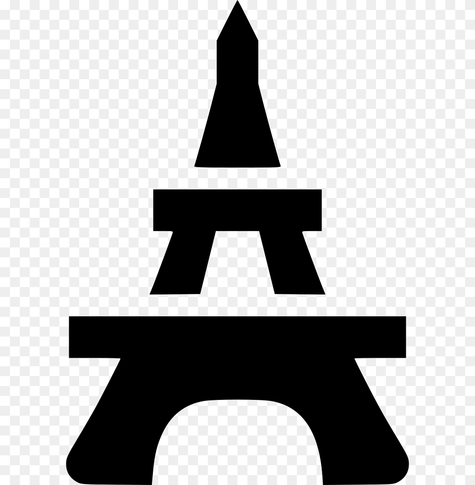 Eiffel Tower, Stencil, Silhouette, Symbol Free Png Download