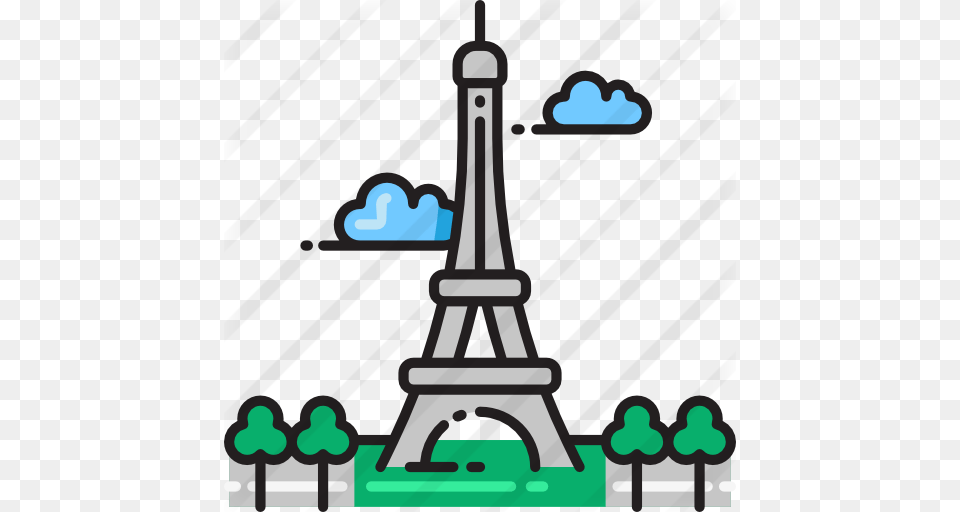 Eiffel Tower, City, Bulldozer, Machine Free Transparent Png