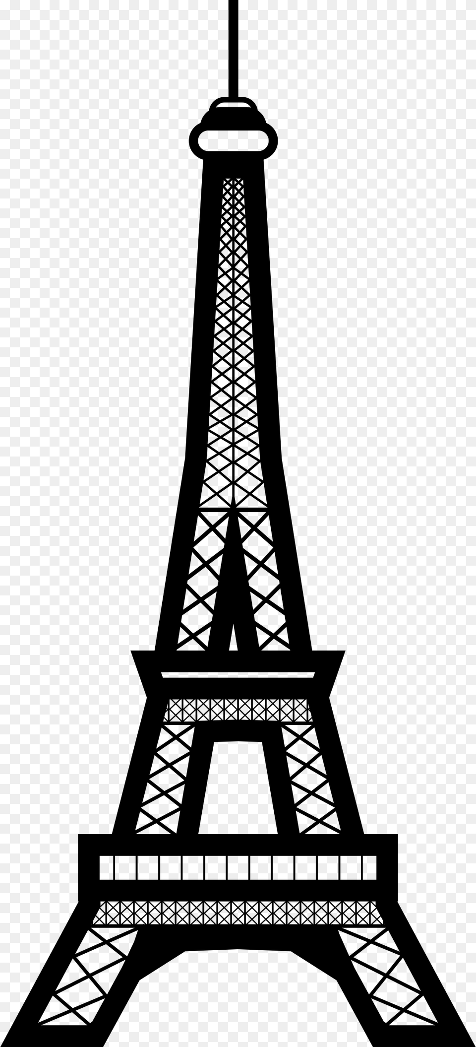 Eiffel Tower, Gray Free Png