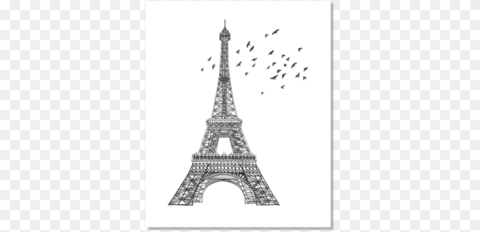 Eiffel Tower Archival Print Printable Pictures Of Eiffel Tower, Architecture, Building, Art, Drawing Free Transparent Png