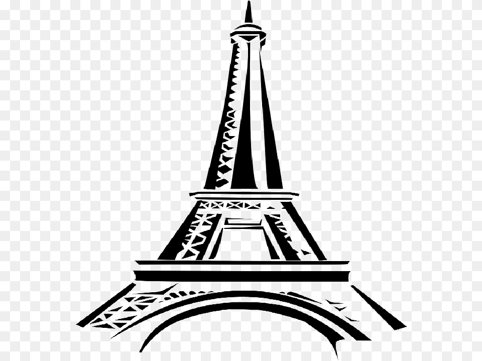 Eiffel Tower Clip Art, Gray Free Transparent Png