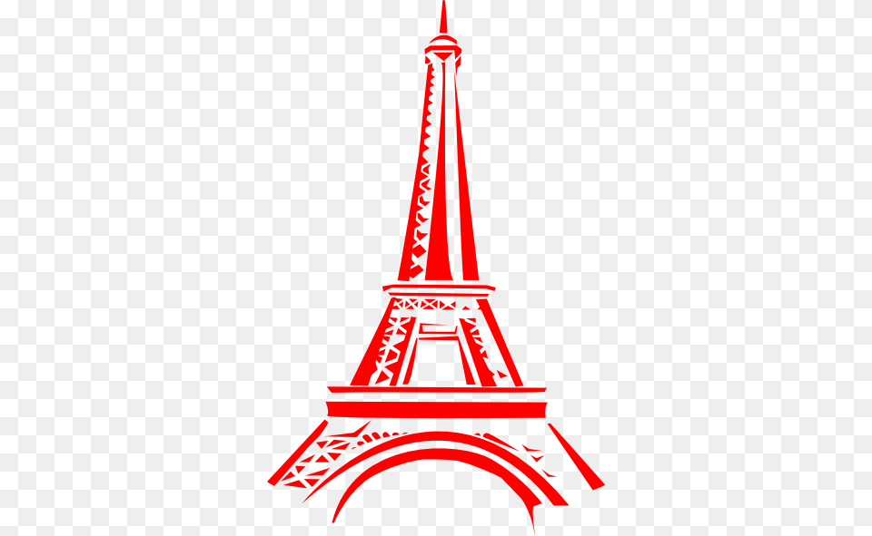 Eiffel Tower Clipart Red Red Eiffel Tower Clip Art, Architecture, Building, Spire, Dynamite Free Png Download