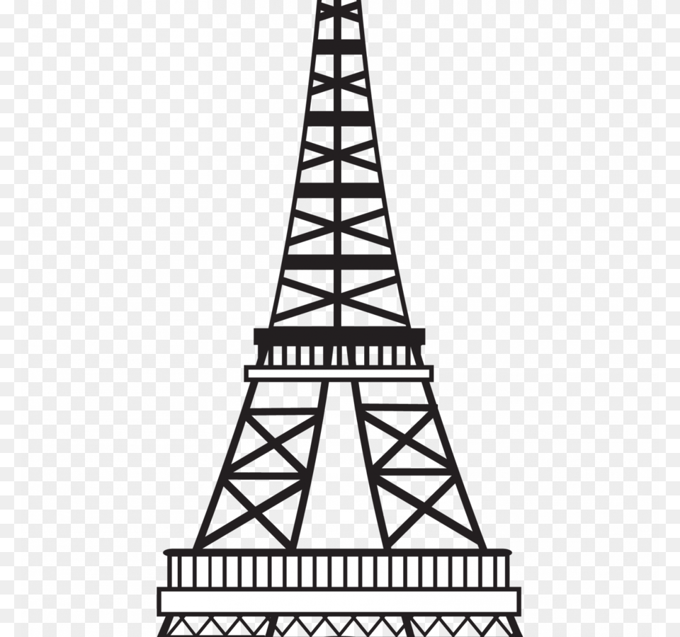 Eiffel Tower Drawing Clipart Eiffel Tower Drawing Sketch, Architecture, Building, Spire, City Free Png Download