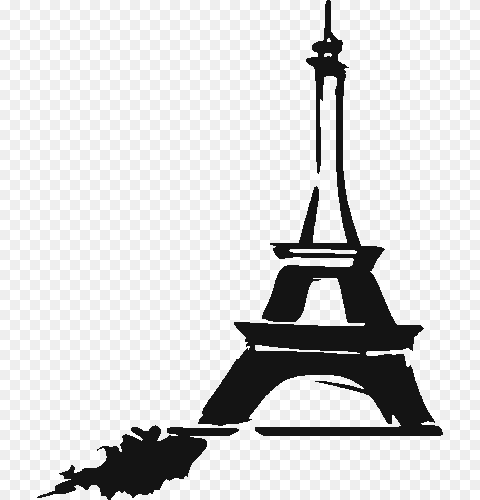 Eiffel Tower Drawing Silhouette Clip Art, Stencil Free Png