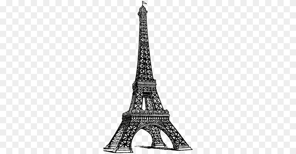 Eiffel Tower Drawing Vintage, Art Free Png