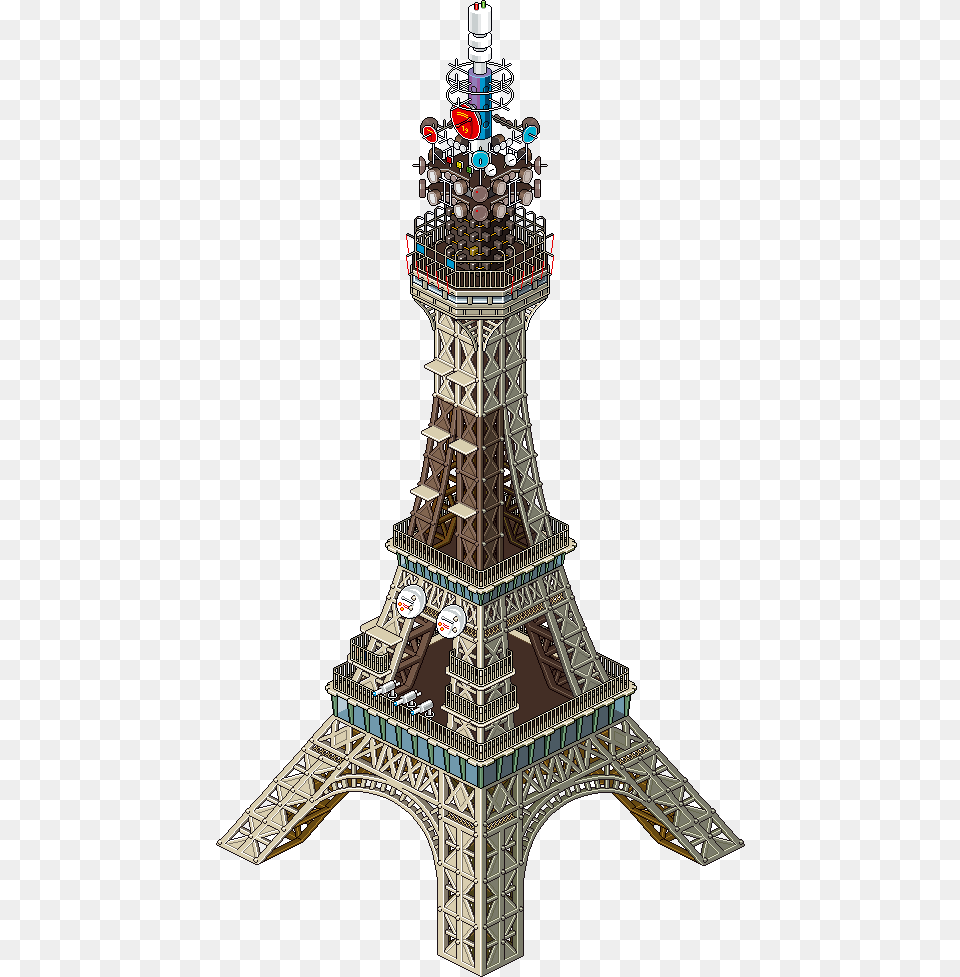 Eiffel Tower Eboy Pixel Art Eiffel Tower Pixels Work, Architecture, Building, Clock Tower, Cad Diagram Free Transparent Png