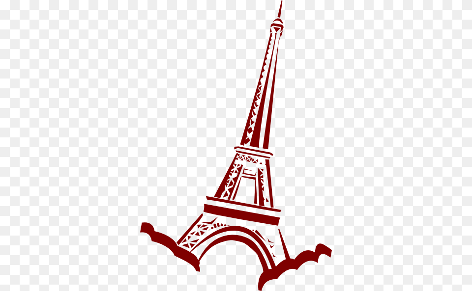 Eiffel Tower France Clip Art Images Clipart Images Red Eiffel Tower Clip Art, Architecture, Building, Spire Free Png Download